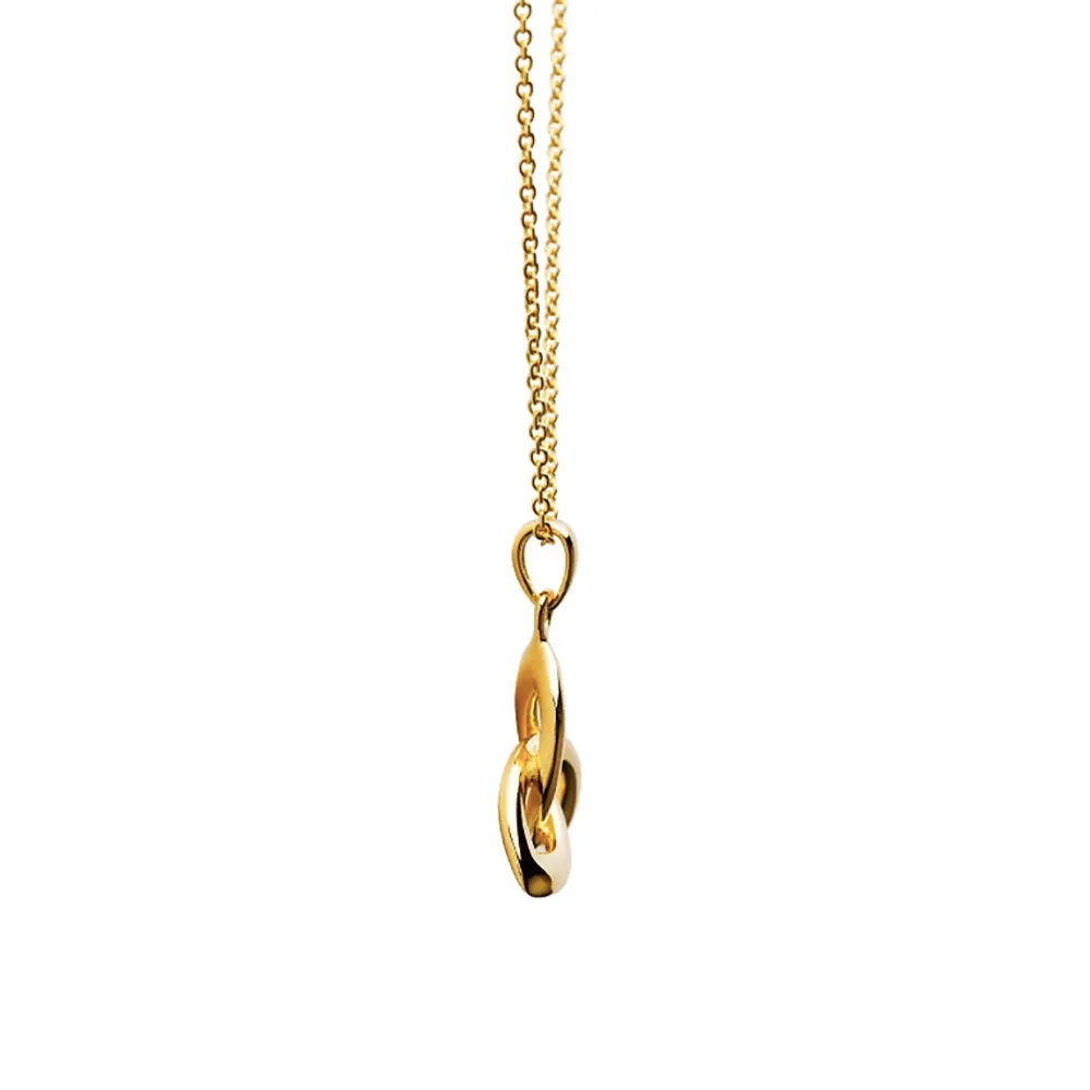 14KT Gold Vermeil Trinity Knot Necklace