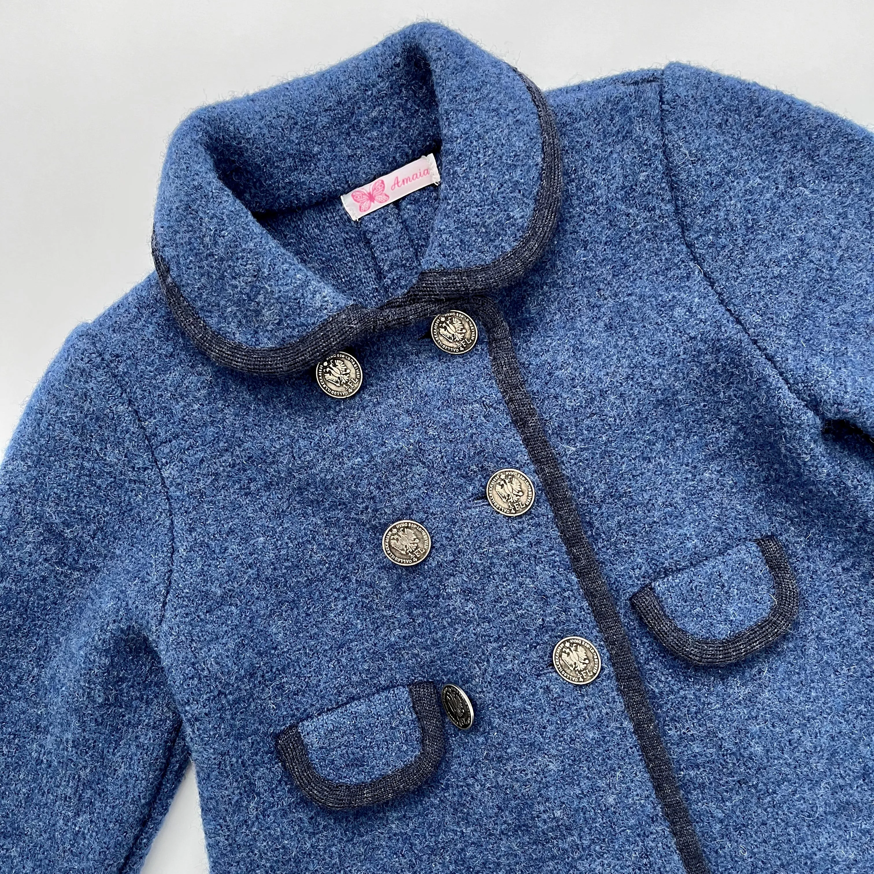 Amaia Blue Wool Coat: 4 Years