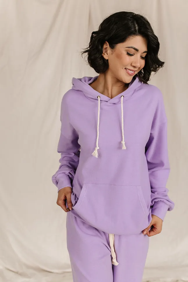 Ampersand Avenue Performance Fleece University Hoodie - Wisteria