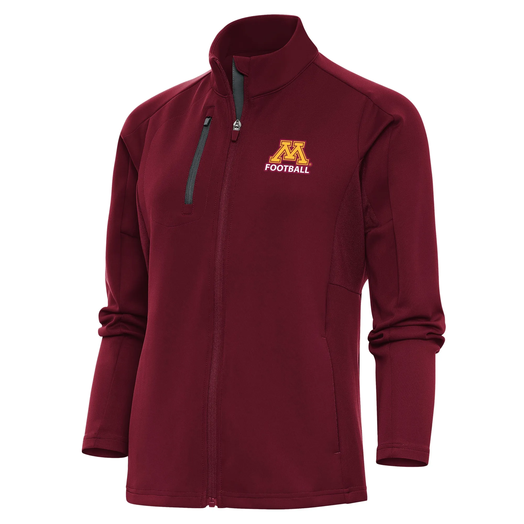 Antigua Minnesota Golden Gophers Women's Maroon Football Logo Generation Full-Zip Jacket