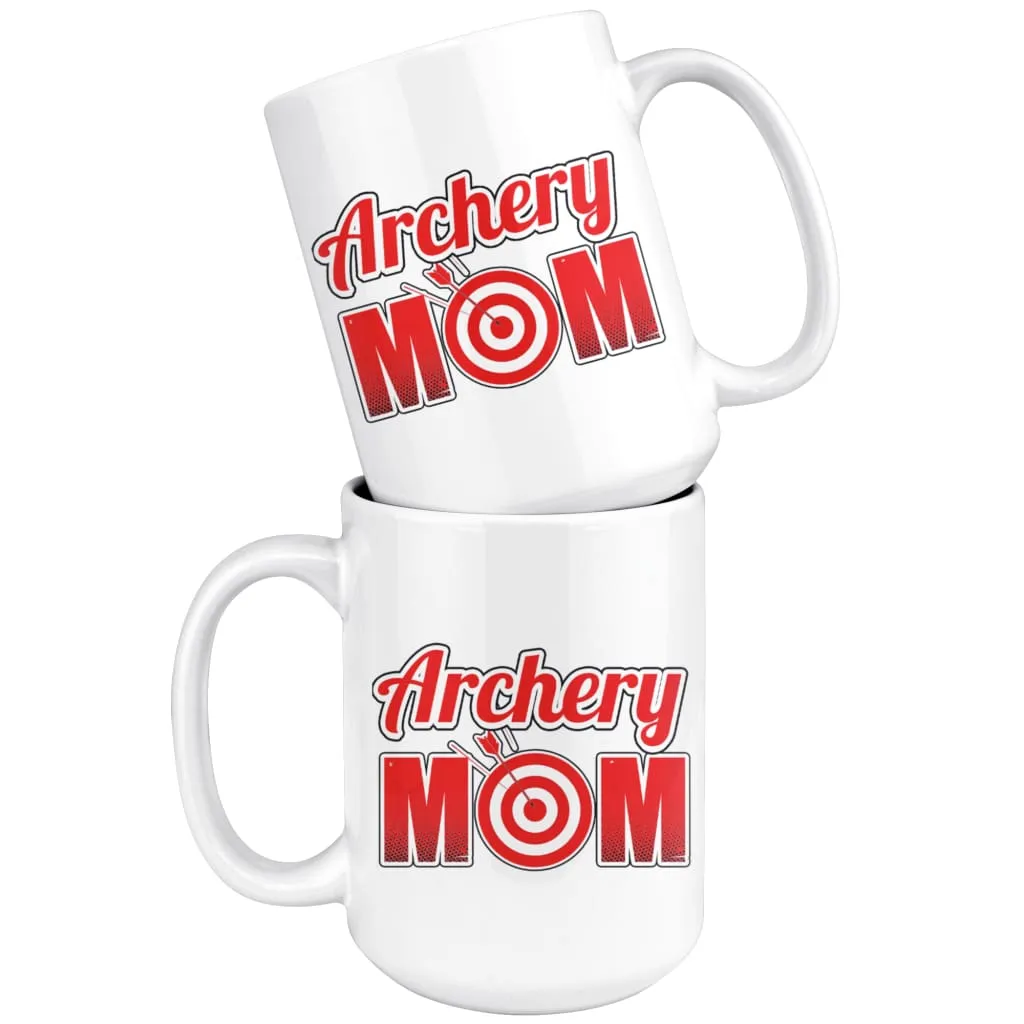 Archery Mug Archery Mom 15oz White Coffee Mugs