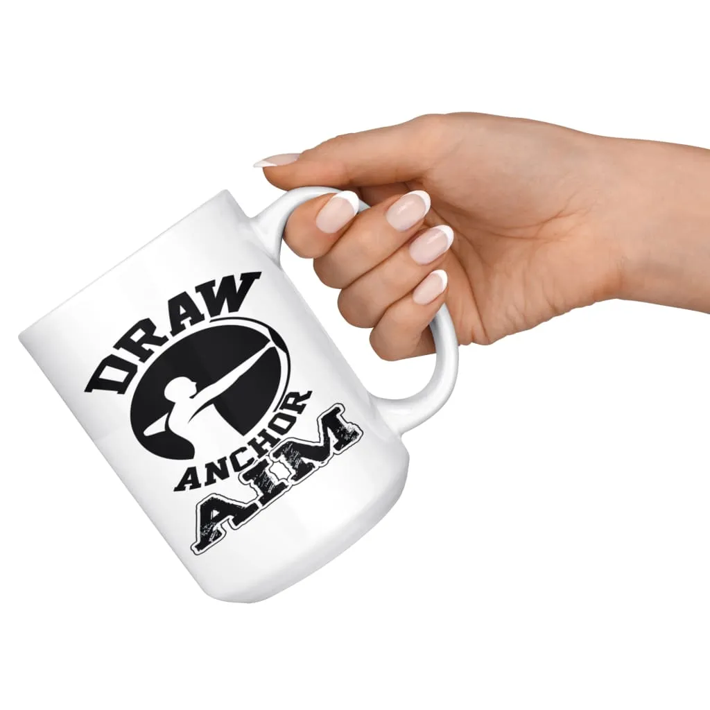 Archery Mug Draw Anchor Aim 15oz White Coffee Mugs