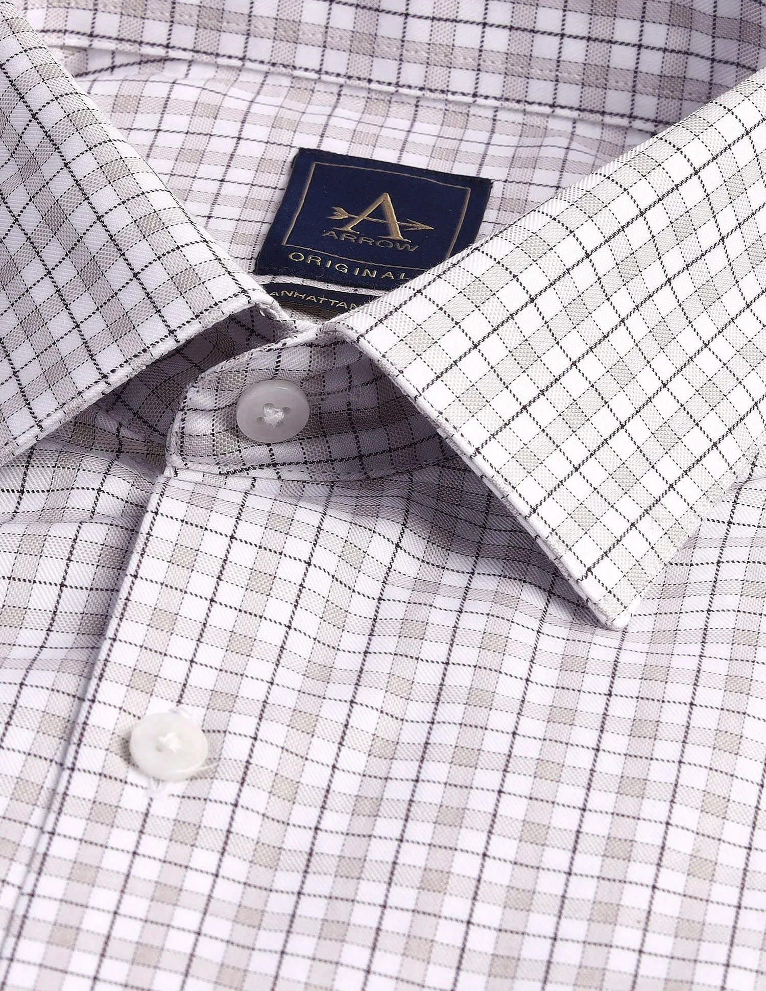 Arrow Slim Fit Checks Shirt