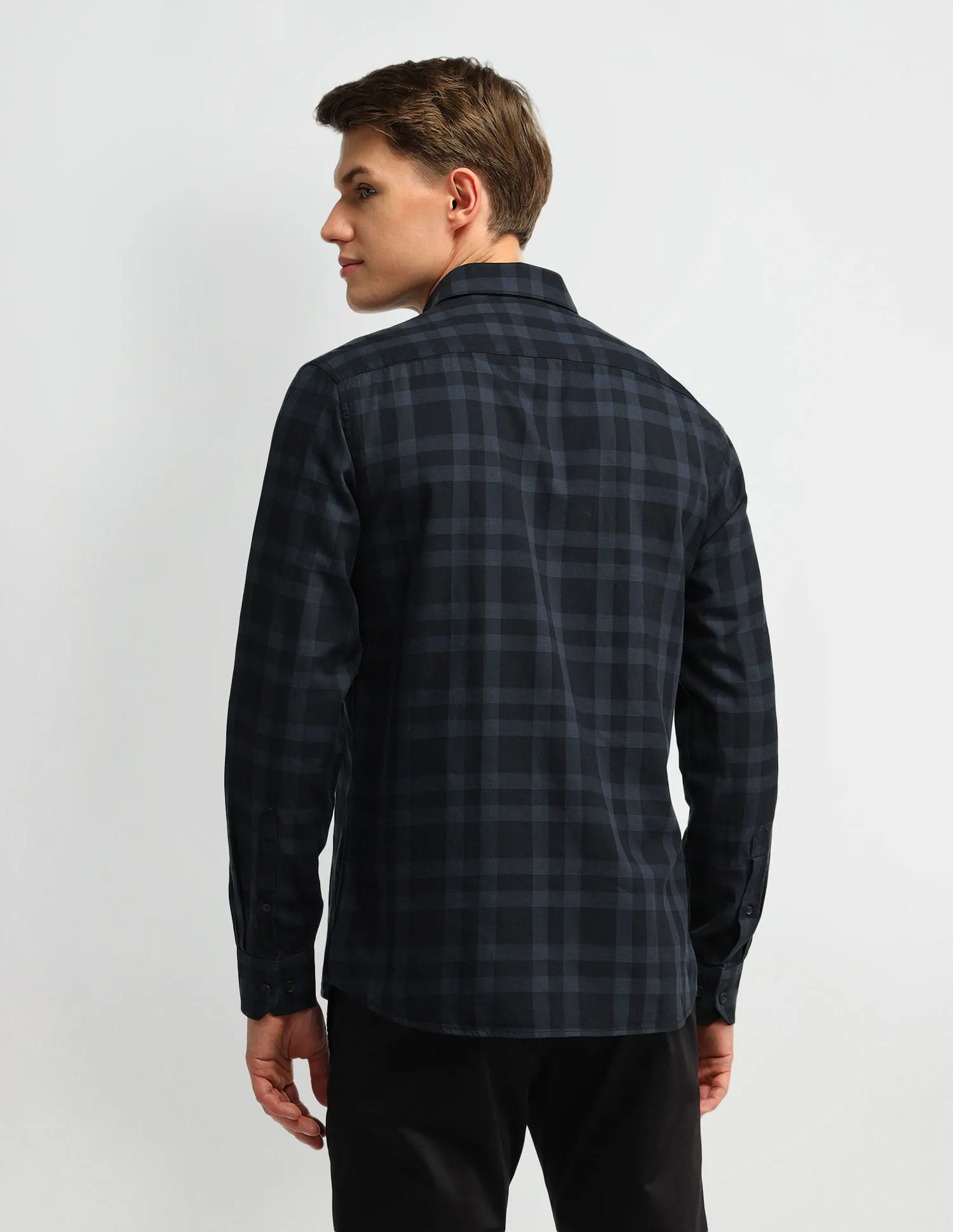 Arrow Sport Slim Fit Tartan Checks Shirt