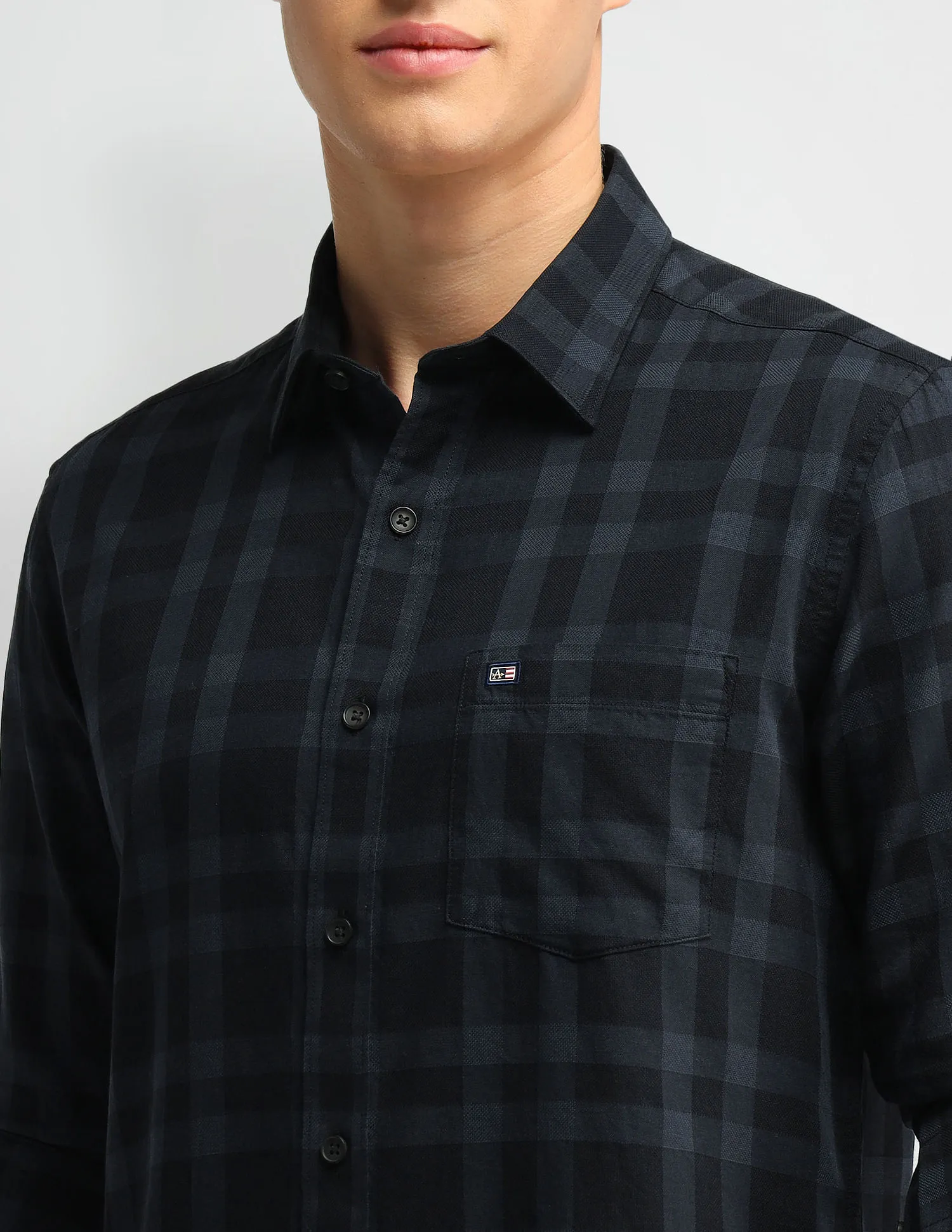 Arrow Sport Slim Fit Tartan Checks Shirt