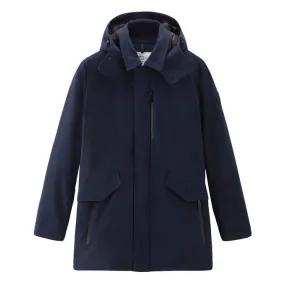 Barrow Mac Tech Softshell Coat Melton Blue