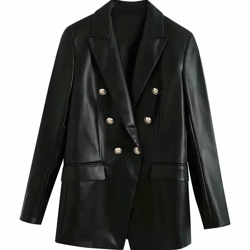 BENCY LEATHER BLAZER