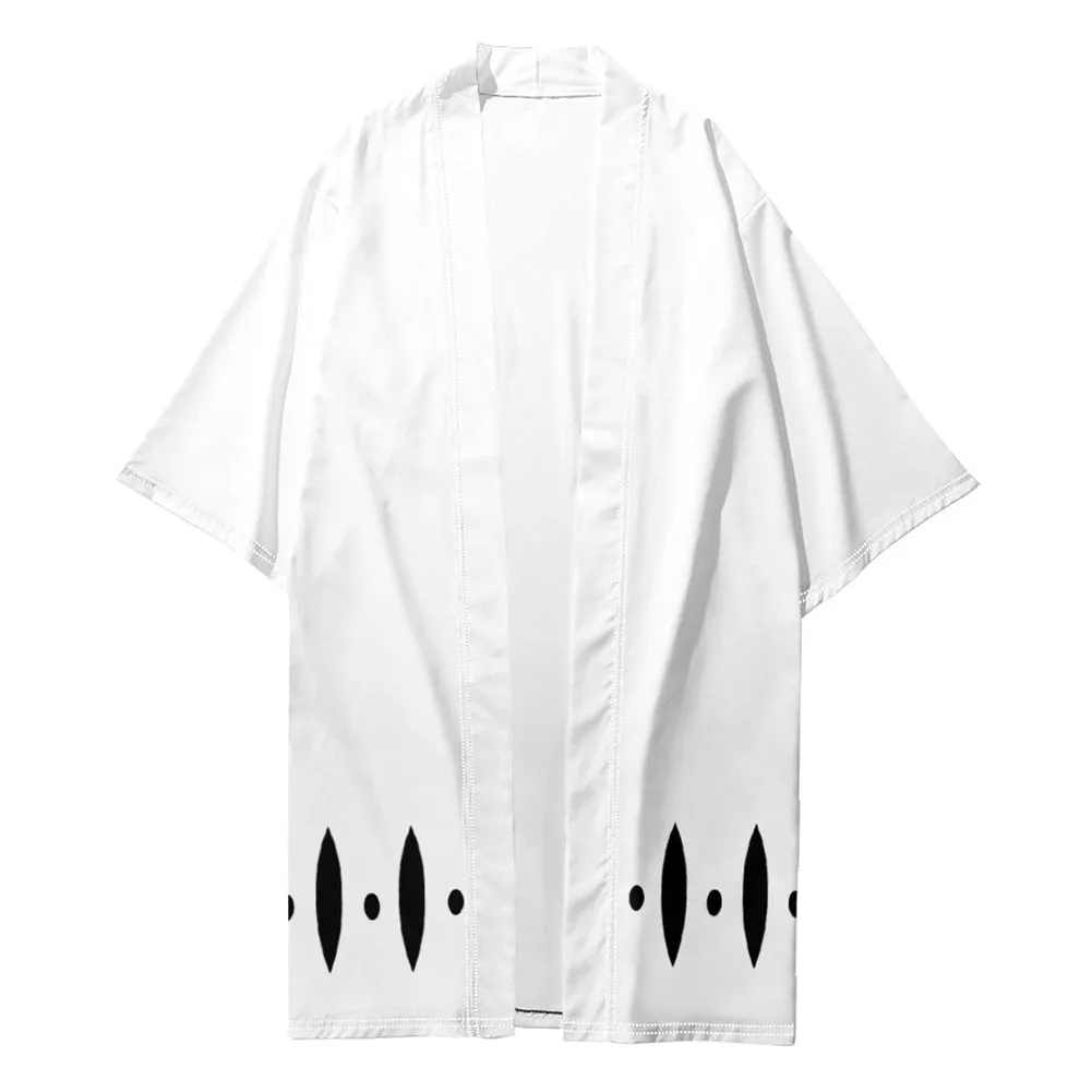 BLEACH Kuchiki Byakuya Cloak Kimono Cardigan Robe Cospaly Costume Print Casual Coat