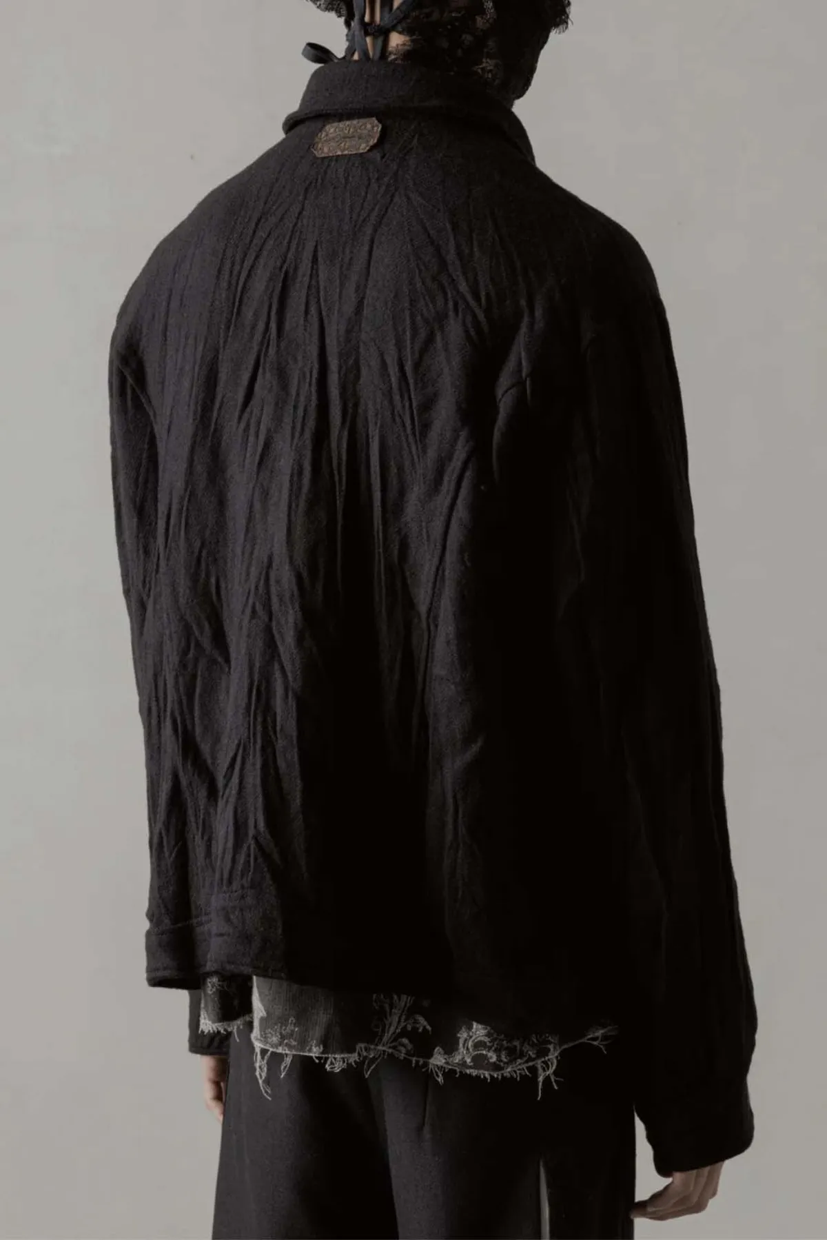 Boiled Wool Jacket - Black