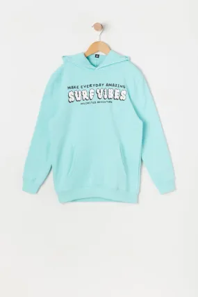 Boys Surf Vibes Photo Graphic Fleece Hoodie