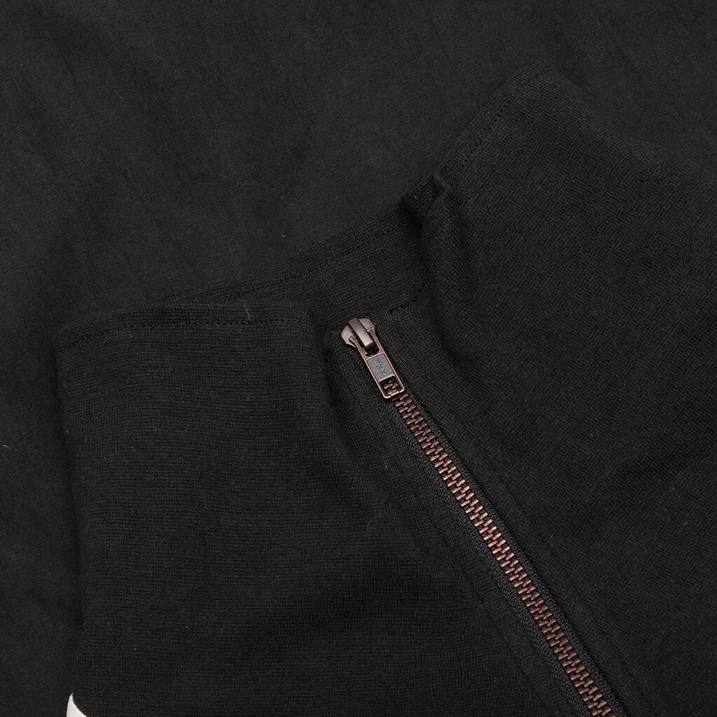 Brushed Poly Track Anorak - Black