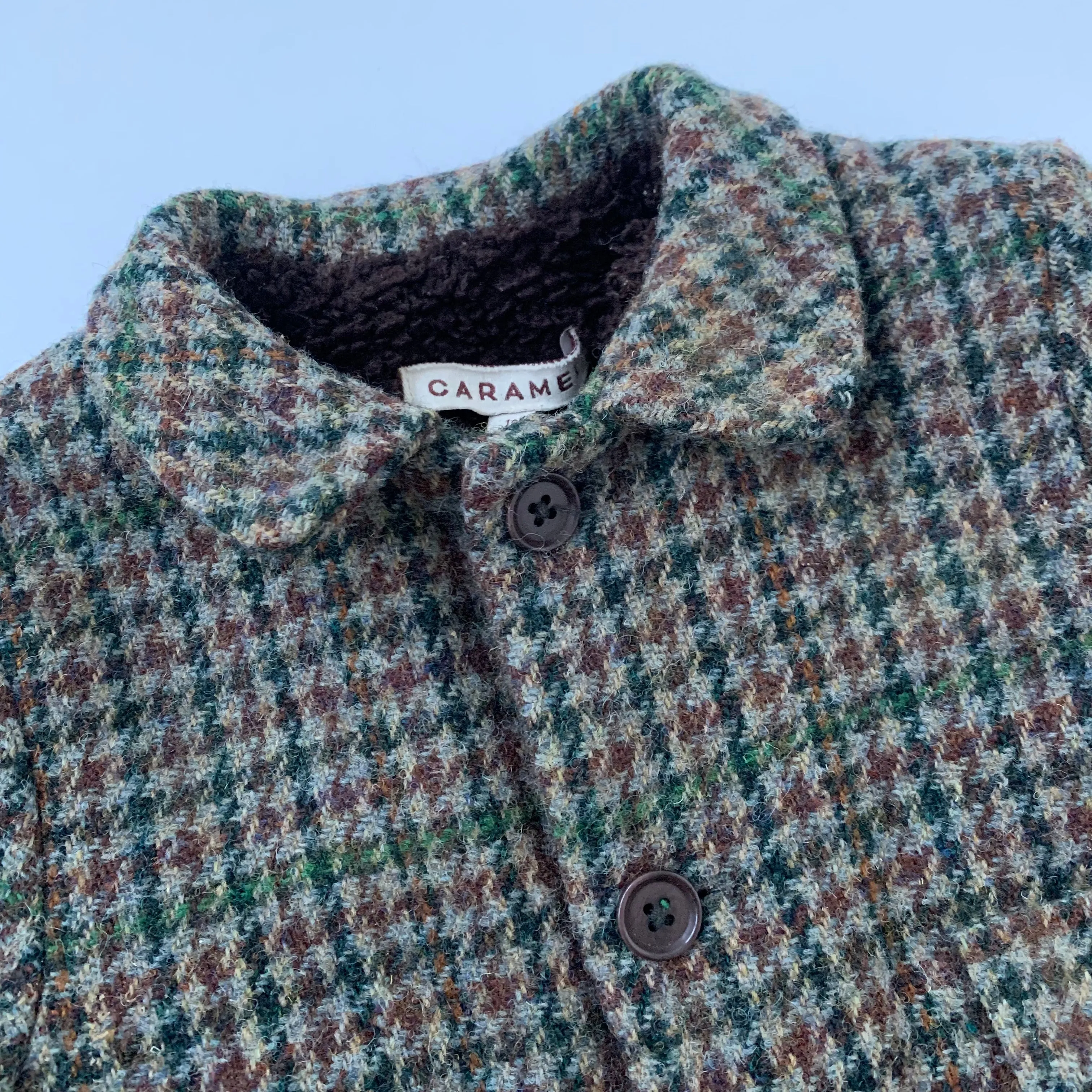 Caramel Wool Tweed Coat: 18 Months