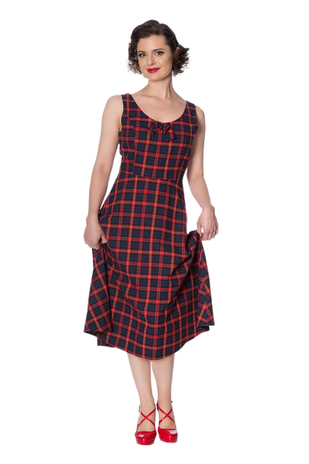 CHRISTMAS CHECK DRESS