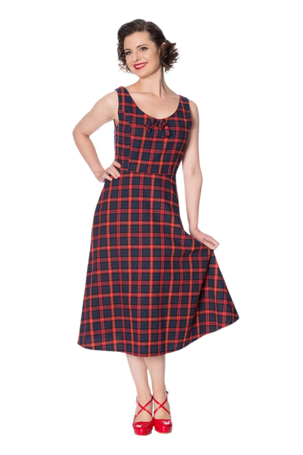 CHRISTMAS CHECK DRESS