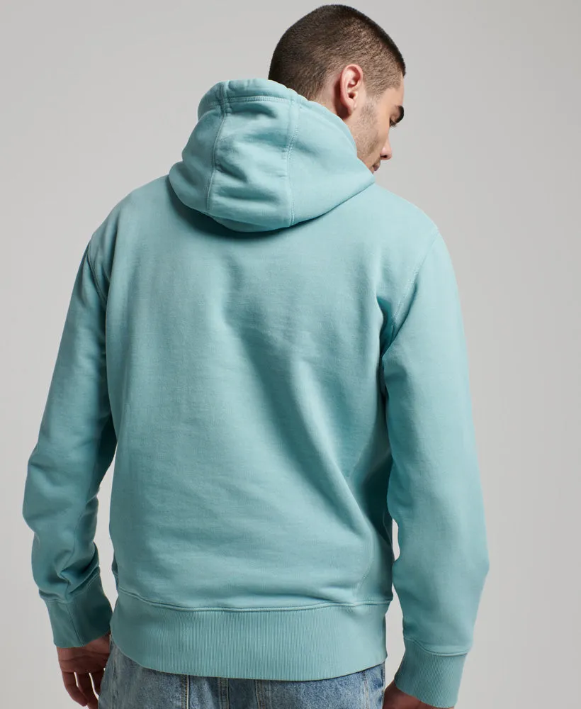 Code Essential Overdyed Hoodie | Tourmaline Blue