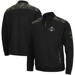 Colosseum Iowa State Cyclones Black OHT Military Appreciation Commo Fleece Quarter-Zip Jacket