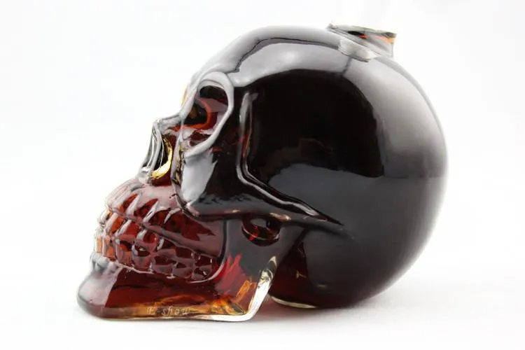 Crystal Skull Decanter & Glasses Set