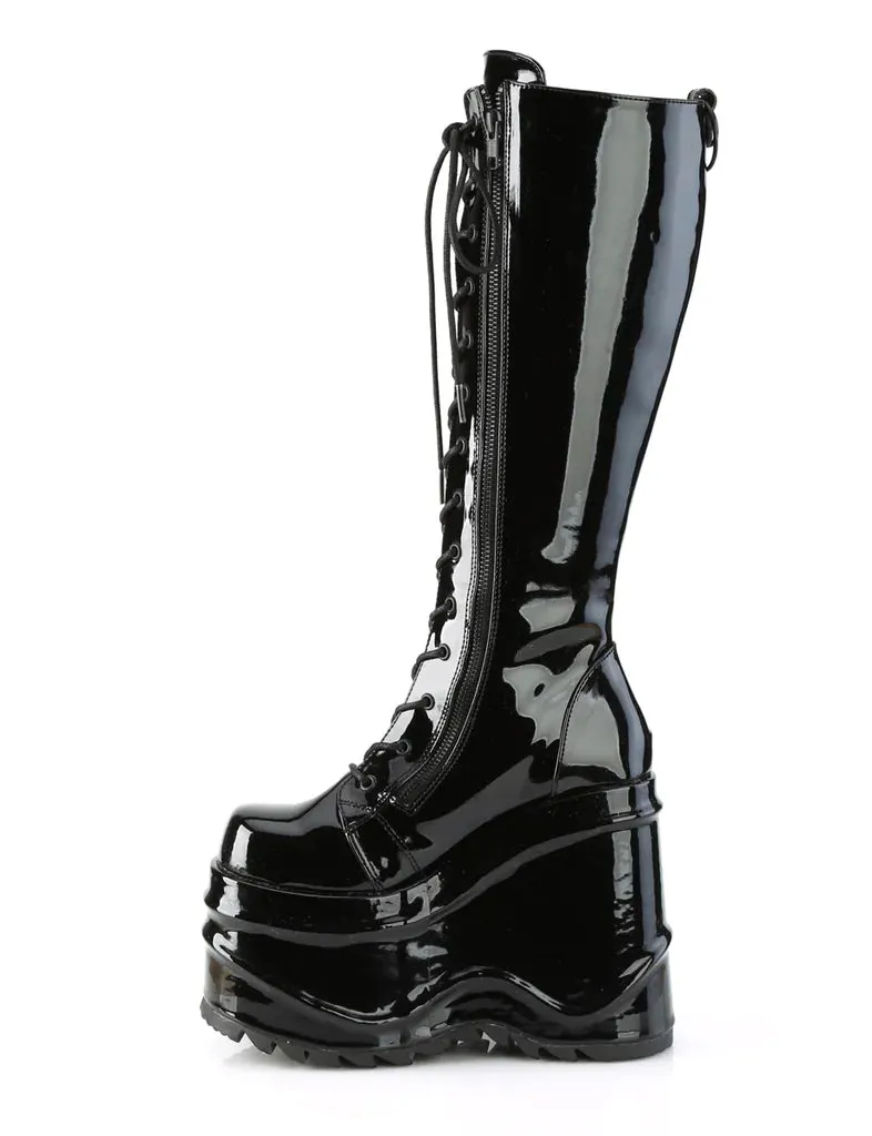 DEMONIA WAVE-200 - BLACK PATENT LEATHER  PRE ORDER 