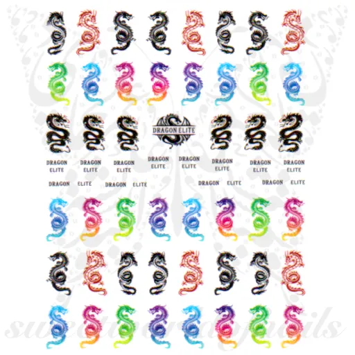 Dragon Nail Art  Nail Stickers