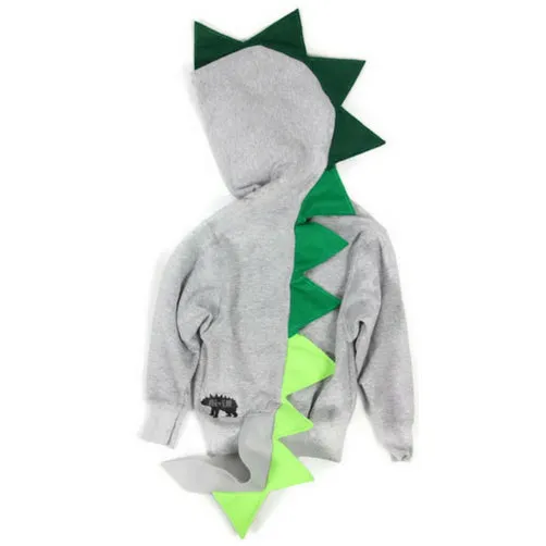 Emerald Dragon Hoodie With Tail