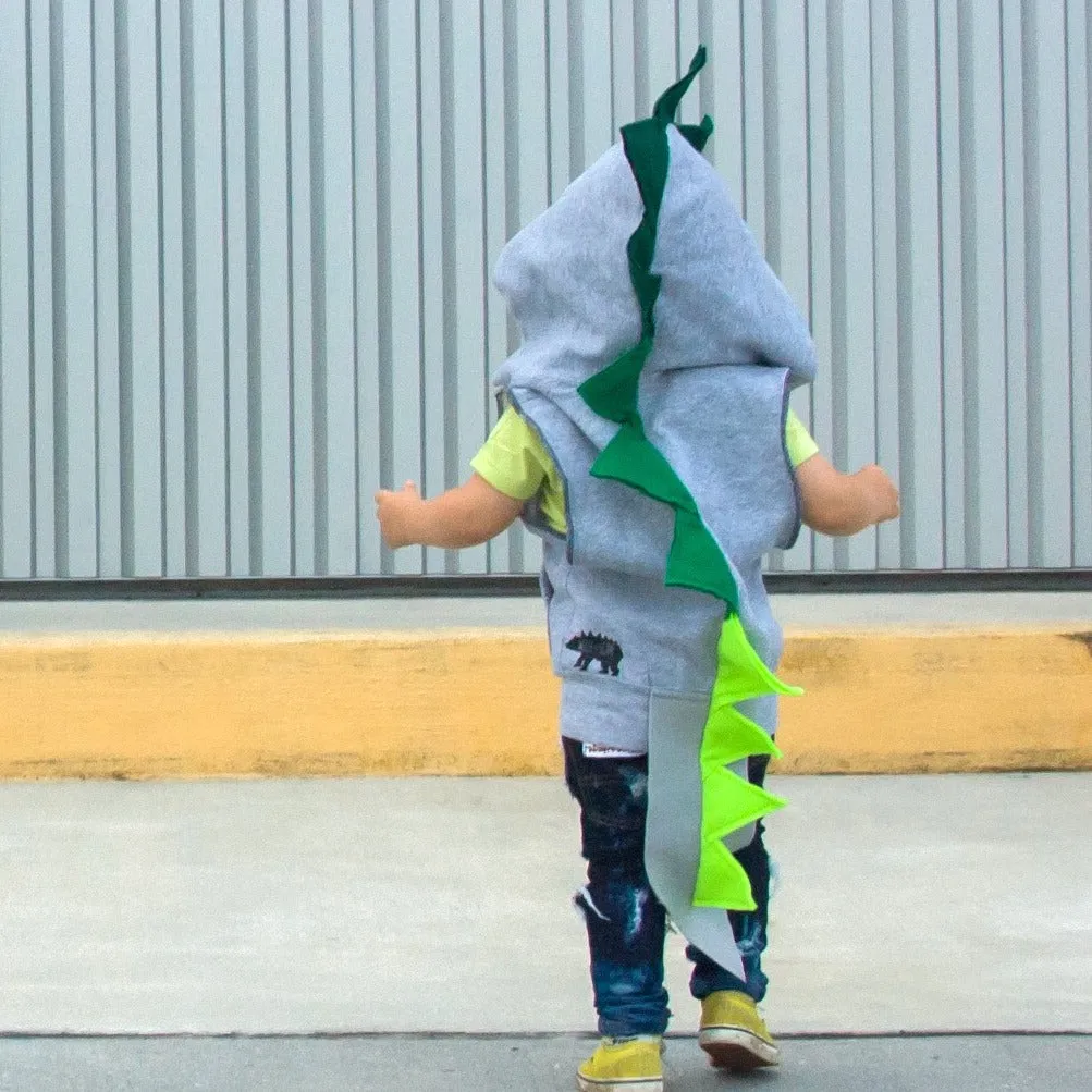 Emerald Dragon Hoodie With Tail