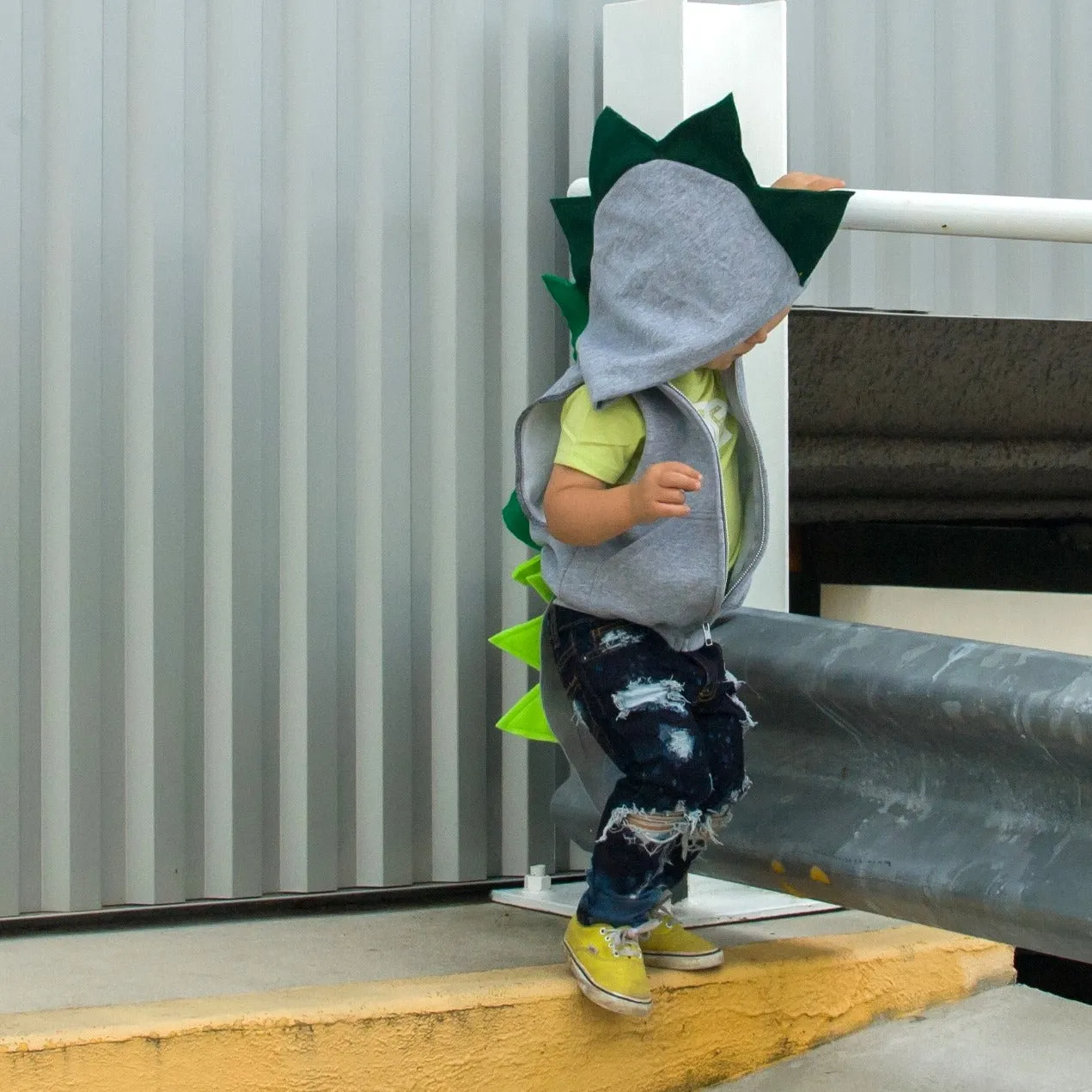 Emerald Dragon Hoodie With Tail