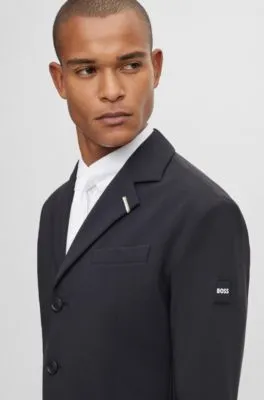 Equestrian slim-fit show jacket with signature details