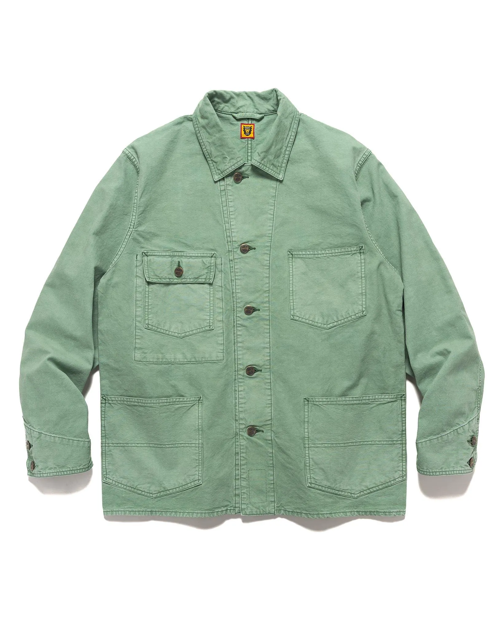 Garment Dyed Coverall Jacket Green