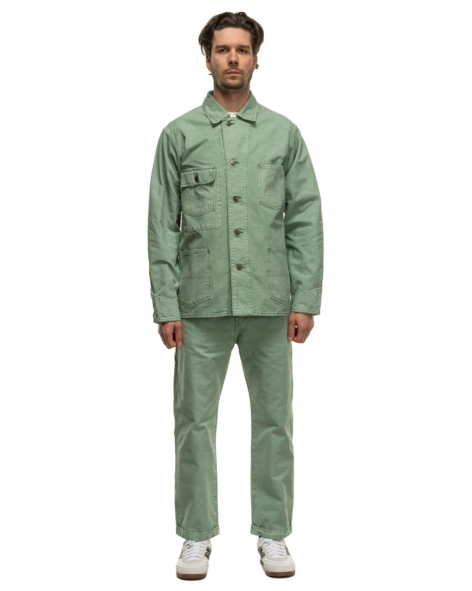 Garment Dyed Coverall Jacket Green