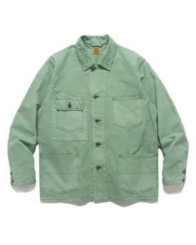 Garment Dyed Coverall Jacket Green