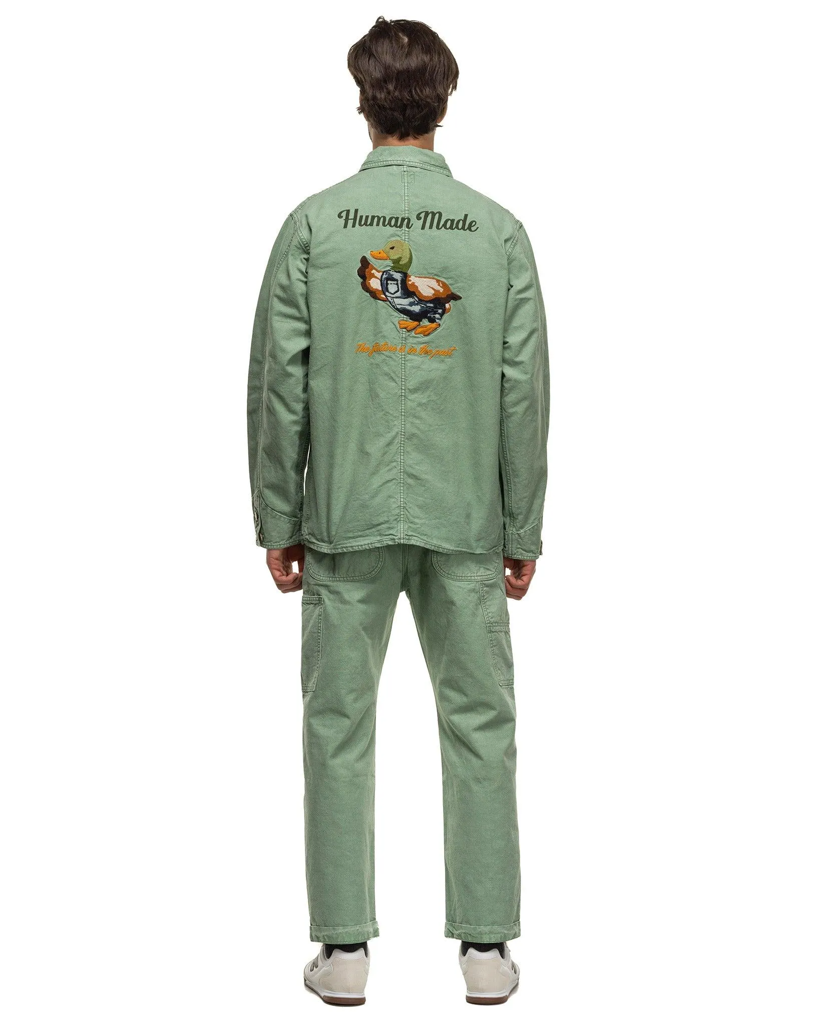 Garment Dyed Coverall Jacket Green