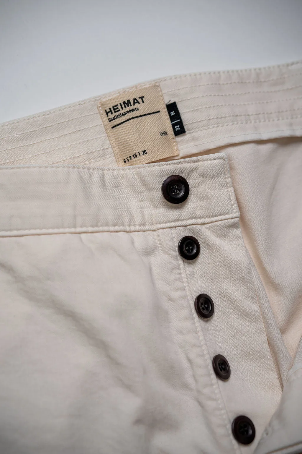 Heimat Textil Journey Pant - Herringbone Seashell