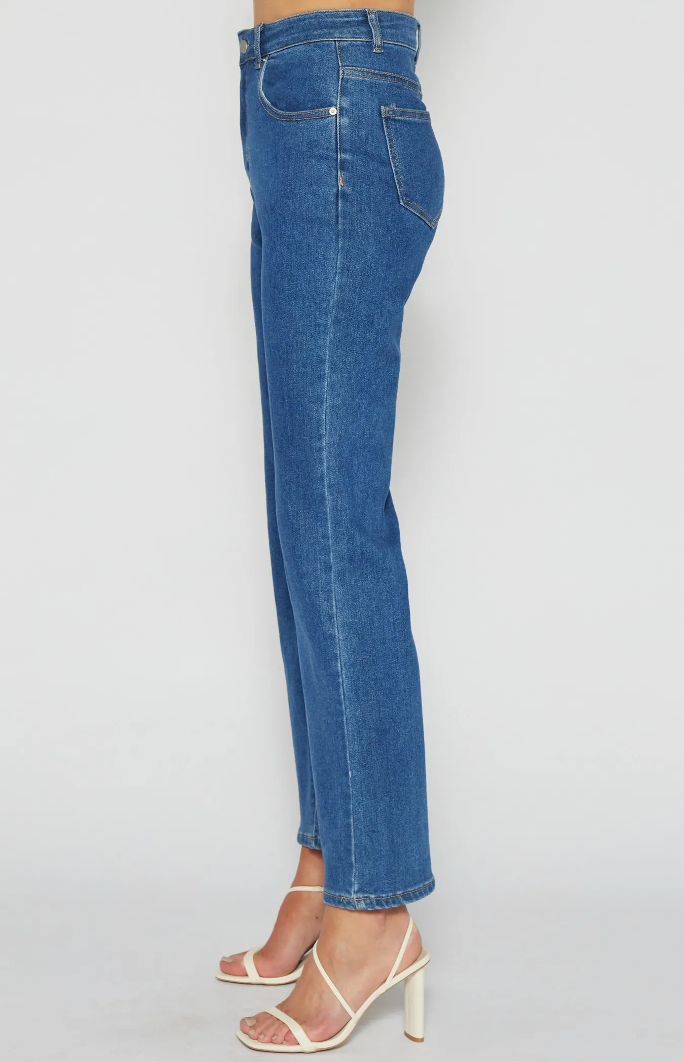 High Waisted Stretch Flare Jeans (SDM123) 