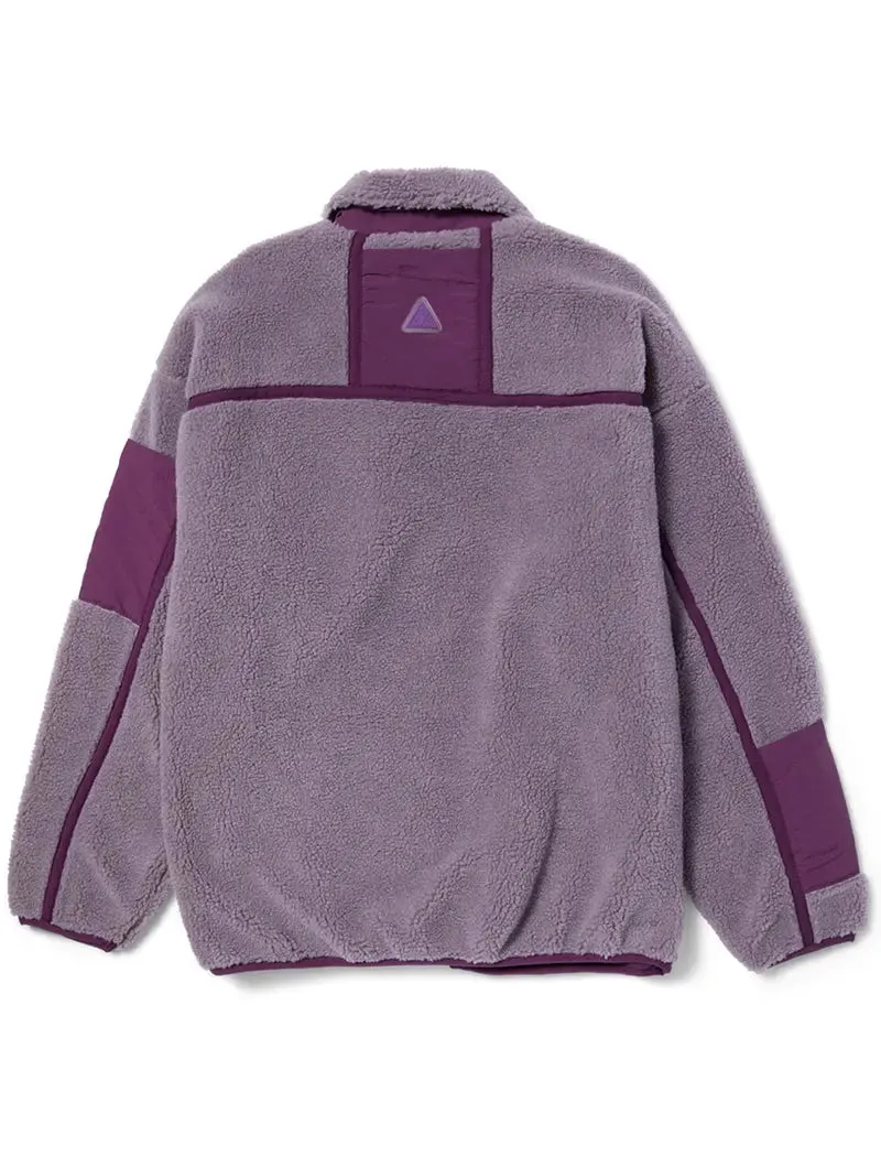 Huf Womens Livingston Sherpa Jacket Dust Purple