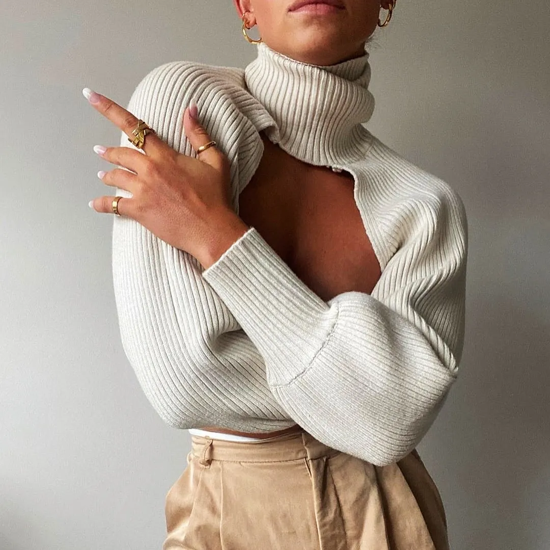 KENSLEY CUT OUT SWEATER TOP