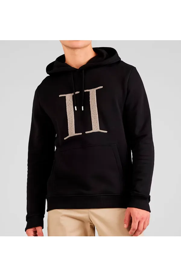 Les Deux Bouclé Hoodie Black