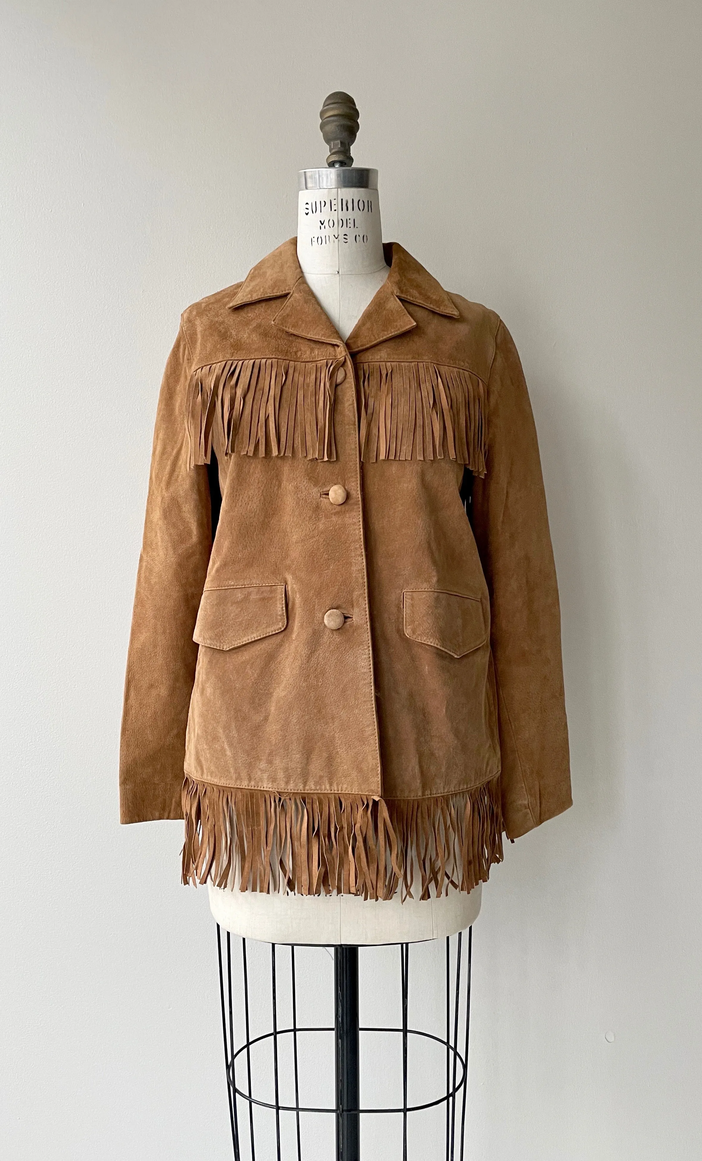 Mesita Fringed Suede Jacket