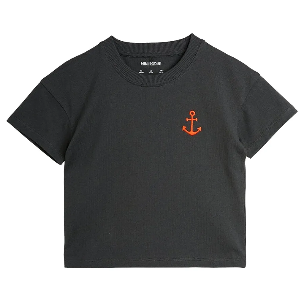 Mini Rodini Child Anchor T-Shirt Black