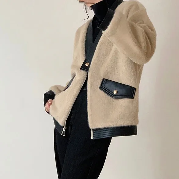 MIRIAM FAUX SHEARLING JACKET