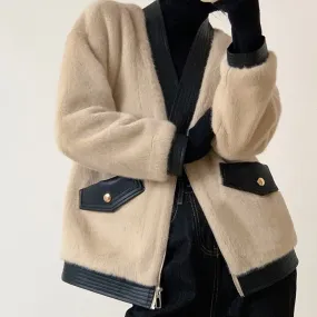 MIRIAM FAUX SHEARLING JACKET