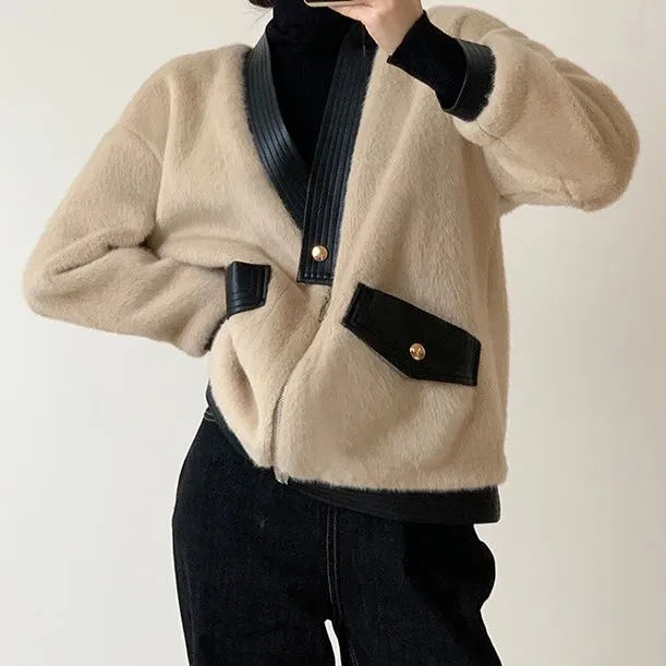 MIRIAM FAUX SHEARLING JACKET