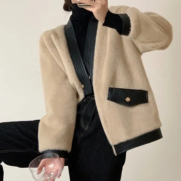 MIRIAM FAUX SHEARLING JACKET