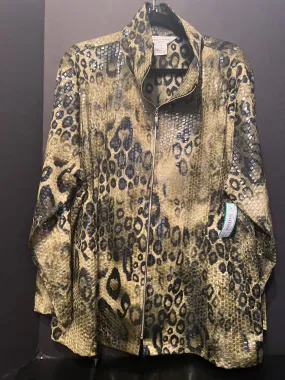 Misook Leopard Print Jacket (Size 2X)