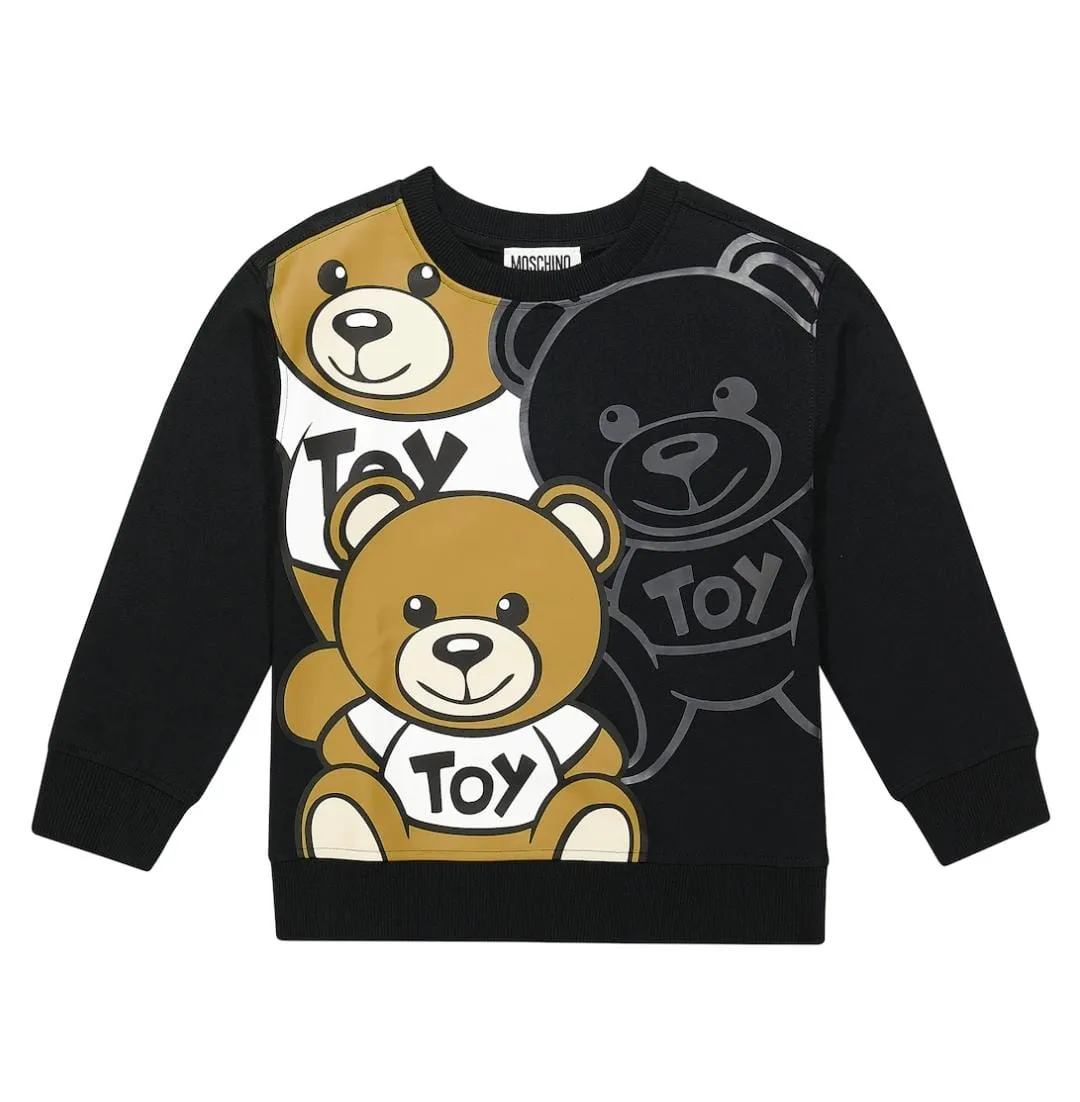 Moschino Sweater Bear Logo Black