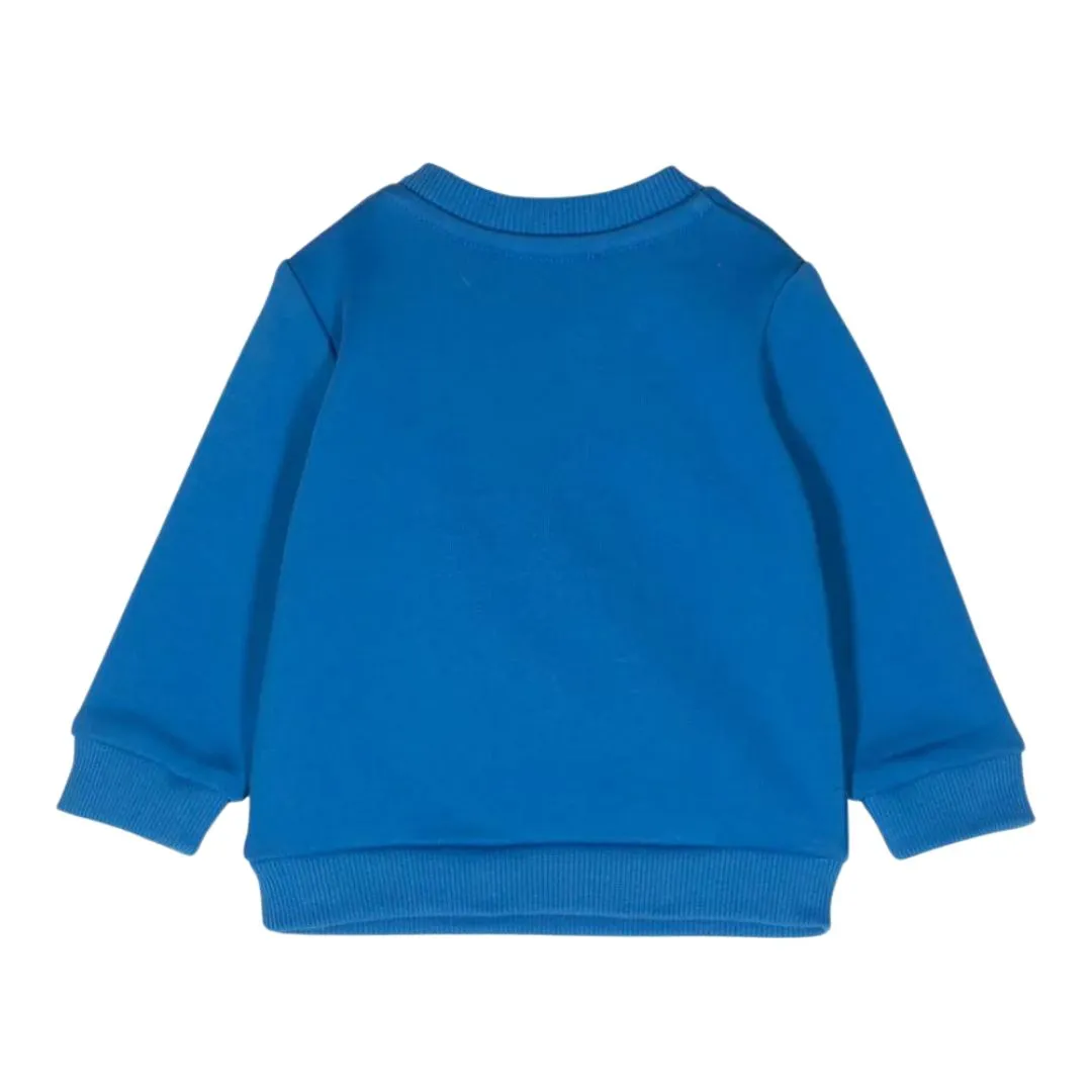 Moschino Sweater Blue Teddy Logo