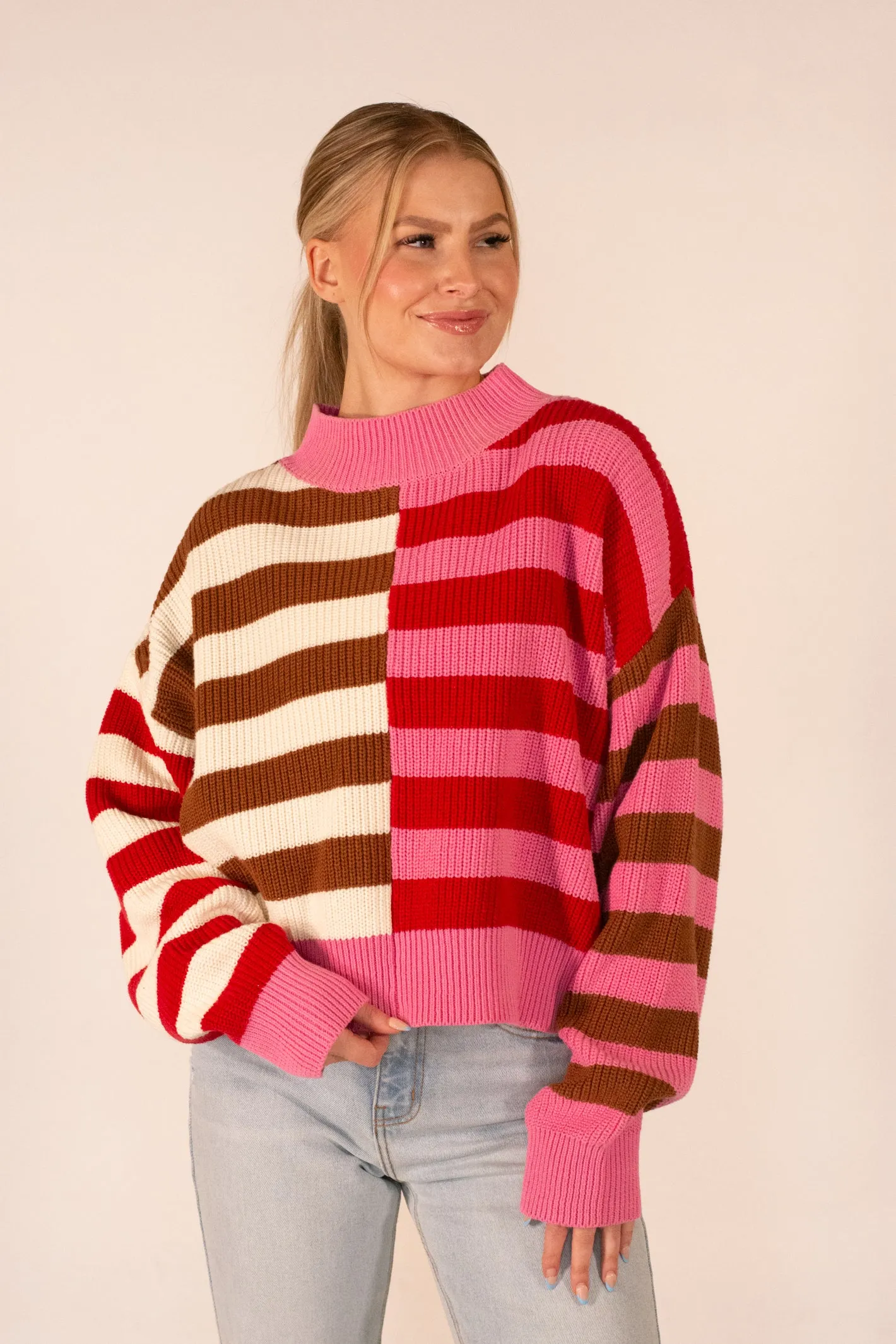 My Greatest Blessing Striped Sweater