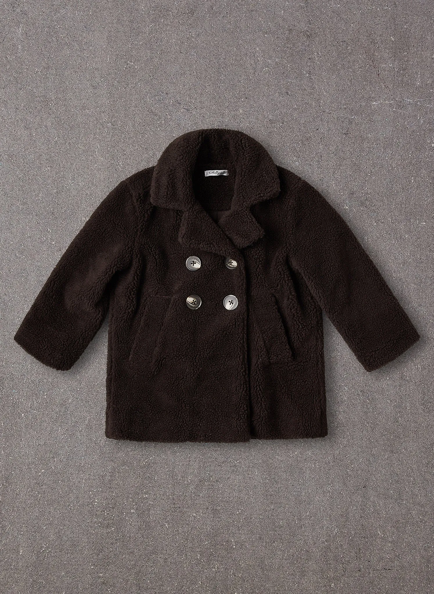 Nellystella Celeste Coat in Brown Fleece