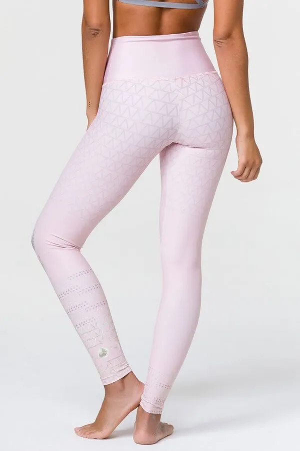 ONZIE // HIGH RISE GRAPHIC LEGGING - BLUSH LAS LUNAS