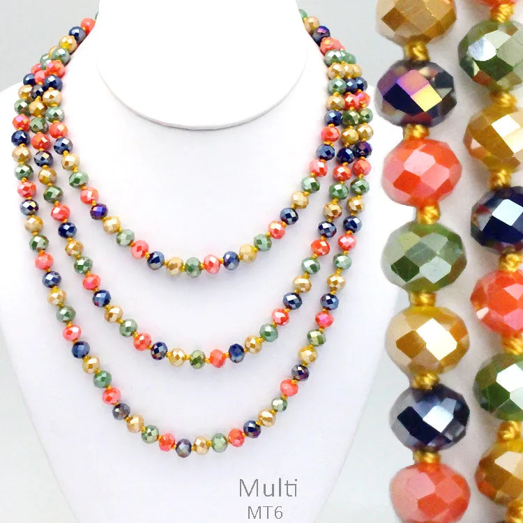 Orange, Mustard, Olive, Purple Mix Crystal 60