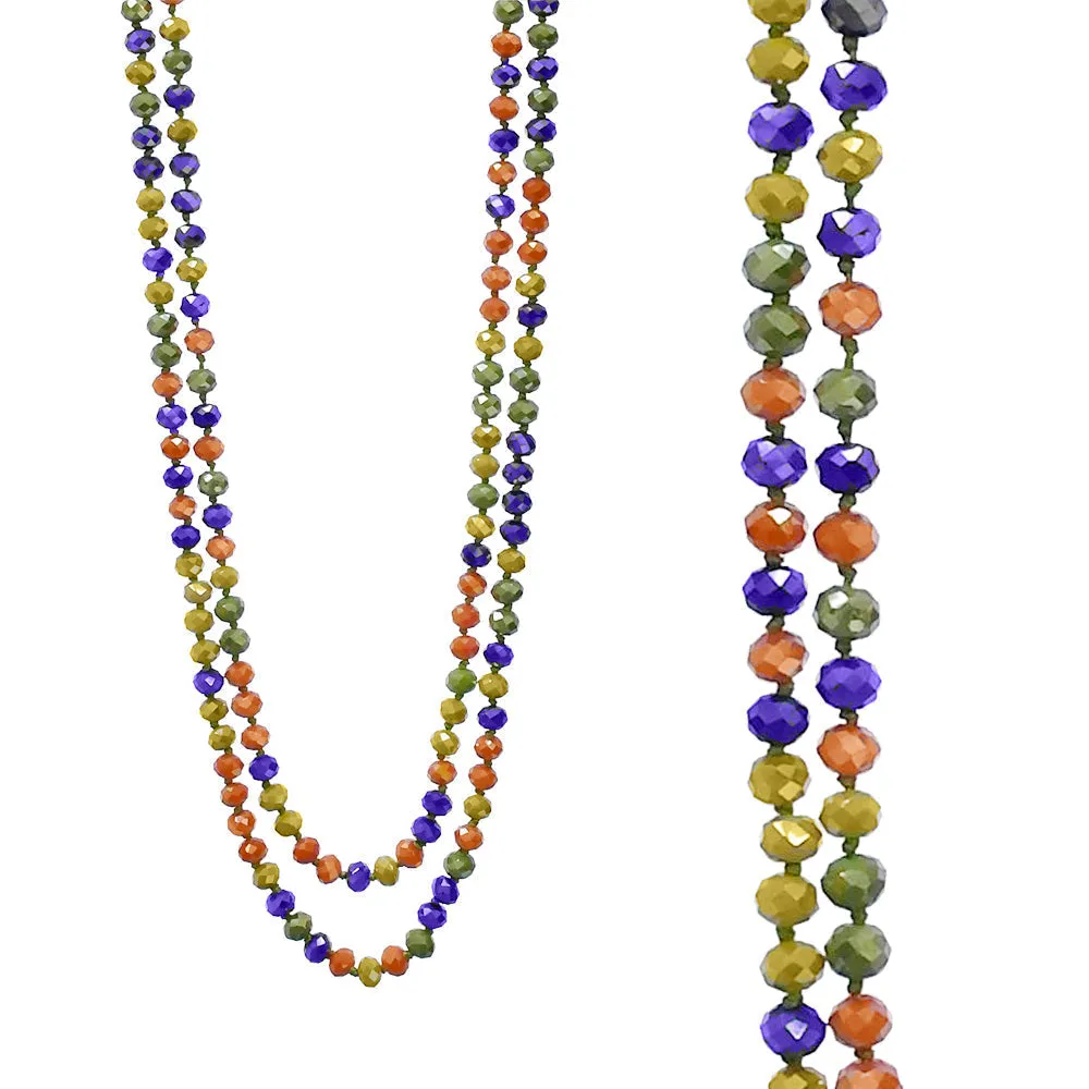 Orange, Mustard, Olive, Purple Mix Crystal 60